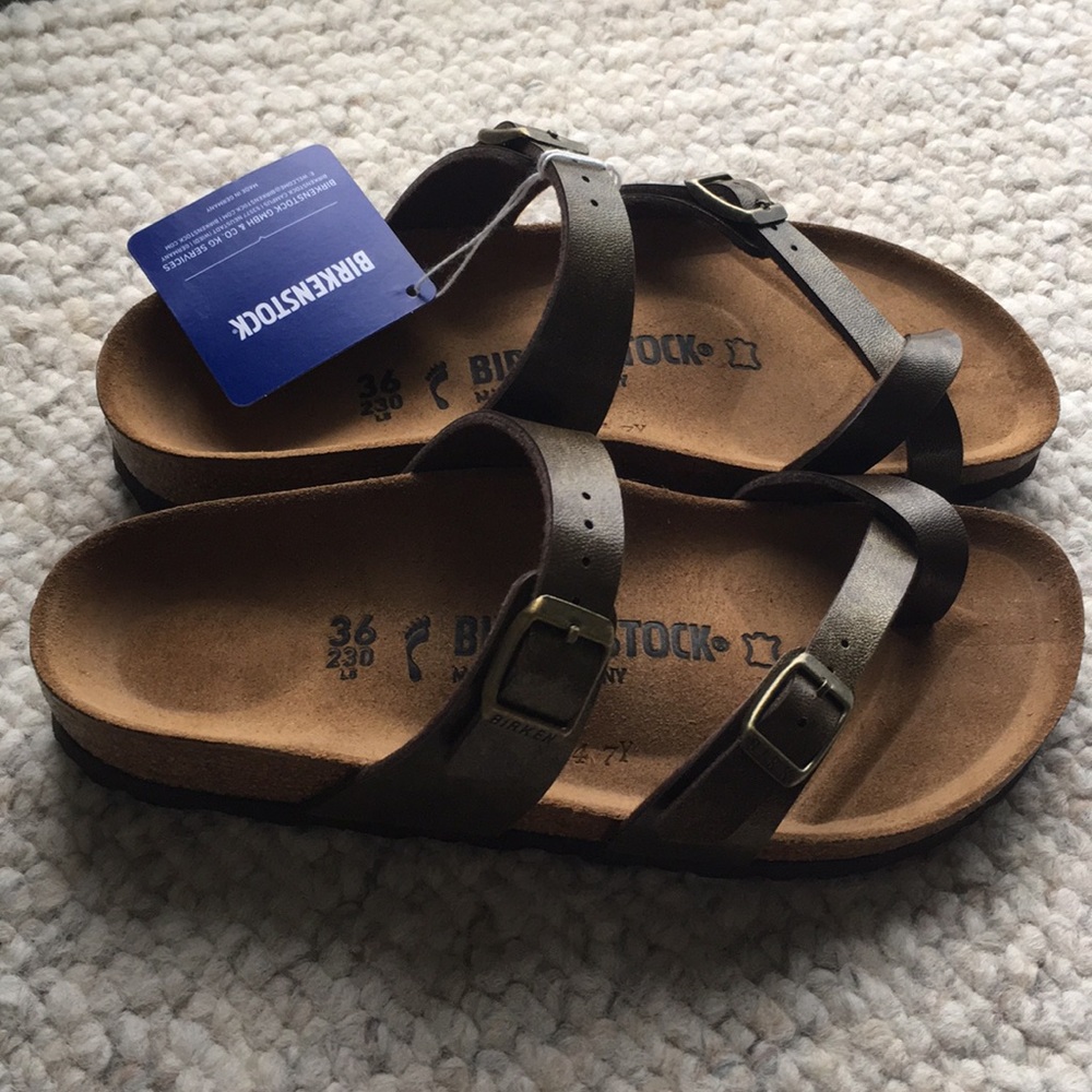 NWOB Birkenstock Mayari in Golden Brown -36 Narrow - Picture 1 of 5